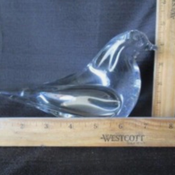 FM Fare - Marcolin Ronneby Sweden - Crystal Glass Bird - Paperweight - Picture 8 of 8